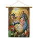 Breeze Decor Wise Men 2-Sided Polyester 40 x 28 in. Flag set in Brown | 40 H x 28 W x 1 D in | Wayfair BD-NT-HS-114103-IP-BO-03-D-US13-AL