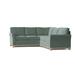 Blue Reclining Sectional - Wildon Home® Bevins 108" Wide Cotton Corner Sectional | 40 H x 108 W x 96 D in | Wayfair