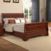 Harriet Bee Scarbrough Sleigh Bed Wood in Brown | 51.25 H x 81 W x 89 D in | Wayfair 5E6E11B3900A4624BDAC66811797DA66