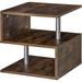 Millwood Pines Michaelson Floor Shelf End Table w/ Storage Wood in Brown | 19 H x 19 W x 19 D in | Wayfair 9AD895968C0742B9951B067BD92F9E03