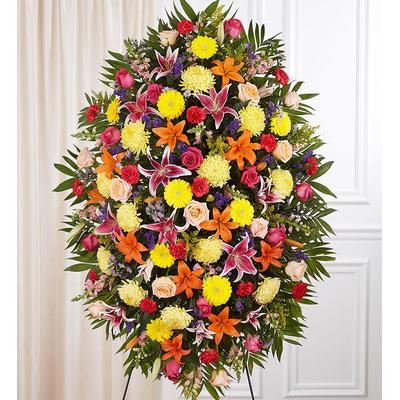1-800-Flowers Flower Delivery Sympathy Standing Spray - Bright Xl | Happiness Delivered To Their Door
