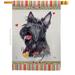 Breeze Decor Bulldog Happiness - Impressions Decorative 2-Sided Polyester 40 x 28 in. House Flag in Gray | 40 H x 28 W in | Wayfair