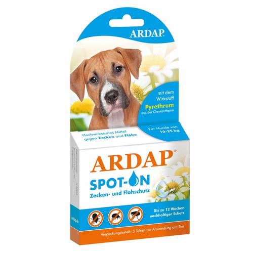 Ardap Spot-on für mittelgroße Hunde 10-25 kg 3 St Tropfen