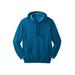 Men's Big & Tall Fleece Pullover Hoodie by KingSize in Heather Midnight Teal (Size 9XL)