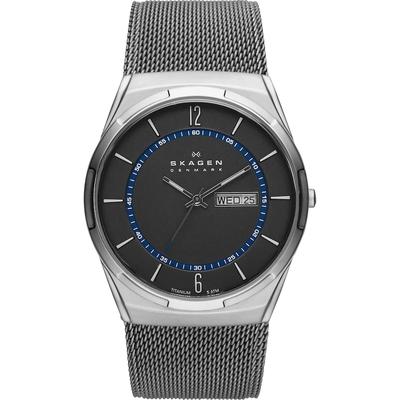 Skagen Herrenuhr Titan, Edelstahl One Size Herren