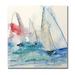 DecorumBY Water Color Regatta - Painting Plastic/Acrylic in Gray/Brown | 46 H x 46 W x 1.5 D in | Wayfair