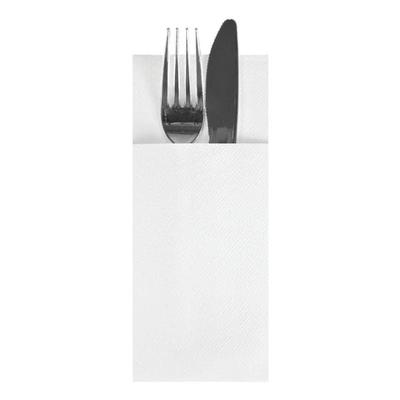Papstar Bestecktaschen 33 x 40 cm »Airlaid« 1/8 Falz, 480 Stück weiß, 33 cm