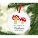 The Holiday Aisle® Mushroom Funny Food Pun Christmas Ball Ornament Wood in Brown/Red/White | 3.5 H x 3.5 W x 3.5 D in | Wayfair