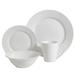 Gibson Home Noble Court 16-Piece Dinnerware Set - Porcelain/Ceramic in White | Wayfair 102563.16RM