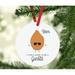 The Holiday Aisle® Funny Food Pun Yam Ball Ornament Wood in Black/Brown/White | 3.5 H x 3.5 W x 3.5 D in | Wayfair DE8F43803576462DA380A214F651A997