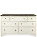 Rosalind Wheeler Gritton Drawer Dresser Wood in Brown/Gray/White | 38 H x 66 W x 19 D in | Wayfair F5B0D5DC61604001B7B56BA7CDFEA631