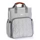 Diaper Bag,Baby Changing Bag Diaper, Nappy Rucksack Backpack with Insulated Pockets Multi-Function Water Resistant Travel for Mom and Dad-Gray