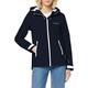 Superdry Women's Ls Essentials Harpa Waterproof Jacket, Blue (Atlantic Navy Gkv), L (Size:14)