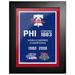 Philadelphia Phillies 2-Time World Series Champions 18'' x 14'' Empire Framed Art