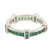 Viridian Treasure,'Stunning Channel-Set Emerald Band Ring'