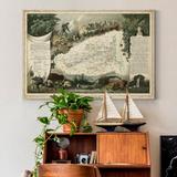 World Menagerie 'Atlas Nationale Illustre V' - Painting Print on Canvas Canvas, Solid Wood | 12 H x 8 W x 1 D in | Wayfair