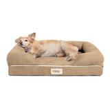 Friends Forever Chester Pet Couch w/ Solid Memory Foam Bolster Polyester/Memory Foam in Brown | 6 H x 25 W x 20 D in | Wayfair PET63PC4858