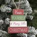 The Holiday Aisle® Sign Holiday Shaped Ornament Wood in Brown | 5 H x 4.5 W x 0.47 D in | Wayfair 875CF86FC33D472794B9AD121ED12047