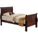 Canora Grey Henton Low Profile Sleigh Standard Bed Wood in White | 47 H x 41 W x 85 D in | Wayfair 82C0E97C8CD447AA99C2BC7F50DFC3DA