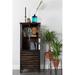 Luxury Furnitures Otis Display Stand Glass in Brown/Gray | 50 H x 21 W x 15 D in | Wayfair LF4100024