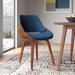 Ivy Bronx Palmona Side Chair Upholstered/Fabric in Blue | 32.25 H x 21.5 W x 21 D in | Wayfair CB3AEF2F23C54AF993A272504703A16C