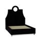 My Chic Nest Tess Upholstered Standard Bed Velvet in Black/Brown | 69 H x 80 W x 87 D in | Wayfair 532-106-1160-K