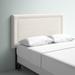 Mercury Row® Rowberrow Upholstered Panel Headboard Upholstered in White | 51 H x 62 W x 3 D in | Wayfair BRSD4452 26744504