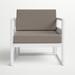 AllModern Lane Club Patio Chair w/ Cushions Plastic in Pink/White | 29.5 H x 29 W x 28 D in | Wayfair 8EB5E19B5F1E4AEB9499CEB0EA3A3756