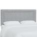 Mercury Row® Rowberrow Upholstered Panel Headboard Upholstered in White | 51 H x 74 W x 3 D in | Wayfair BRSD4452 26744486