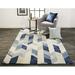 Blue/Gray 96 x 0.31 in Area Rug - AllModern Finn Hand Tufted Graphic Rug, Blue/Ivory Nylon/Cotton/Wool | 96 W x 0.31 D in | Wayfair