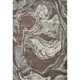 Brown/Gray 63 x 0.5 in Area Rug - Willa Arlo™ Interiors Casper Abstract Area Rug Polypropylene | 63 W x 0.5 D in | Wayfair