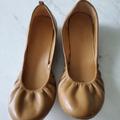 J. Crew Shoes | J.Crew Tan Leather Ballet Flats | Color: Tan | Size: 7