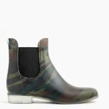 J. Crew Shoes | J.Crew Matte Camo Chelsea Rain Boots Size 8 | Color: Brown/Green | Size: 8