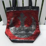 Disney Bags | Disney Star Wars Reversible Sequin Tote With Logos | Color: Black/Red | Size: Os