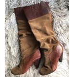 Jessica Simpson Shoes | Leather And Suede - Knee Boots By Jessica Simpson | Color: Brown/Tan | Size: 8