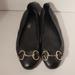Gucci Shoes | Gucci Black Leather Horsebit Ballet Flats | Color: Black | Size: 10