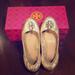 Tory Burch Shoes | Melinda Ballet Flats By Tory Burch In Platinum | Color: Gold | Size: 7