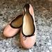 J. Crew Shoes | J. Crew Evie Blush Pink Ballet Core Flats | Color: Black/Pink | Size: 9.5