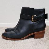 Kate Spade Shoes | Kate Spade Taley Bow Back Ankle Boots | Color: Black/Brown | Size: 6.5