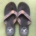 American Eagle Outfitters Shoes | Colorful American Eagle Flip Flops | Color: Brown/Cream | Size: 8