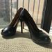 Michael Kors Shoes | Micheal Kors Black Leather Heel, Size 8.5 | Color: Black | Size: 8.5