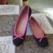 Lilly Pulitzer Shoes | Lilly Pulitzer Black Canvas/Pinktrim Flats Size 6m | Color: Black/Pink | Size: 6