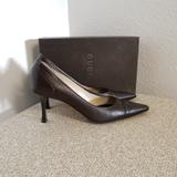 Gucci Shoes | Gucci Brown Leather Pump | Color: Brown | Size: 9.5b