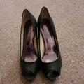 Nine West Shoes | Nine West Heels Sparkle Black, Never Worn | Color: Black | Size: 9.5