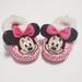 Disney Shoes | Euc Disney Minnie Mouse Pink Faux Fur Slippers | Color: Pink/White | Size: 9g