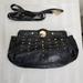 Jessica Simpson Bags | 3/$30 Jessica Simpson Faux Leather Clutch Bag Euc | Color: Black | Size: Os