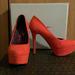 Jessica Simpson Shoes | Jessica Simpson “Waleo” Platform Heels | Color: Red | Size: 7.5