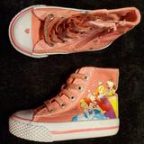 Disney Shoes | Disney Princess Toddler High Top Sneakers | Color: Pink/White | Size: 5.5bb