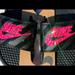 Nike Shoes | Nike Benassi Women's W/Swarovski | Color: Black/Pink | Size: 8