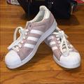 Adidas Shoes | Adidas Canvas Superstar Sneaker Lavender Size 8.5 | Color: Purple/White | Size: 8.5